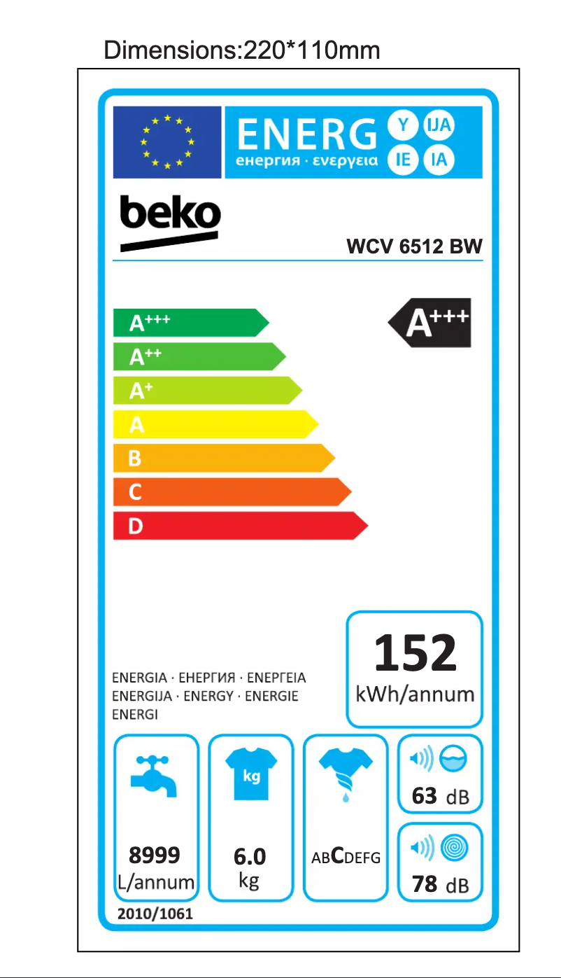 Image de la première page du manuel de l'appareil WCV 6512 BW