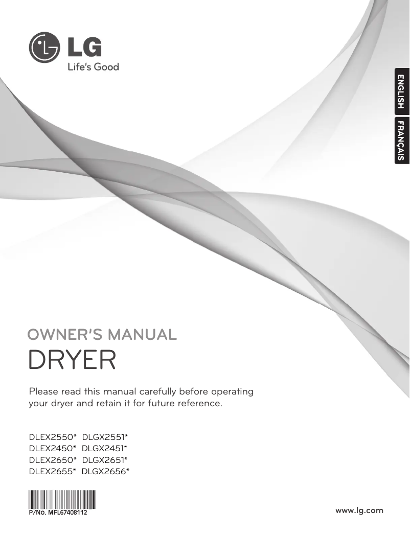 Image de la première page du manuel de l'appareil DLEX2650W