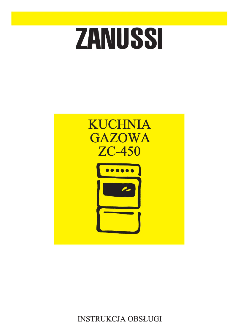 Page 1 de la notice Manuel utilisateur Zanussi ZC450GW