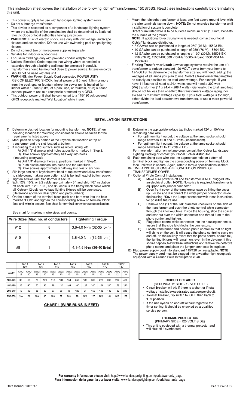 Image de la première page du manuel de l'appareil 15CS75SS
