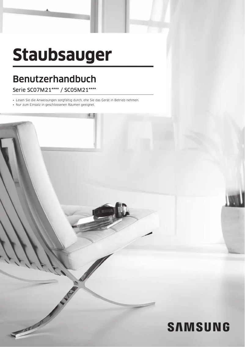 Page 1 de la notice Manuel utilisateur Samsung VC07M21A0VG