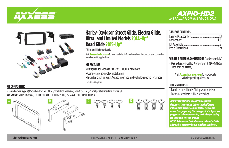 Image de la première page du manuel de l'appareil AXPIO-HD2