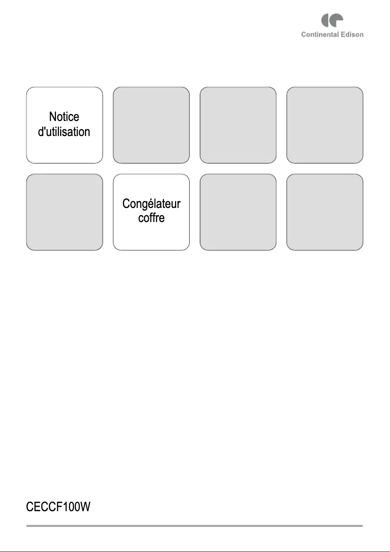 Image de la première page du manuel de l'appareil CECCF100W