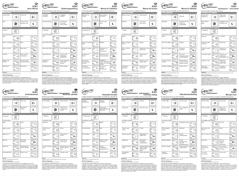 Page 1 de la notice Manuel utilisateur Arctic Cooling K381