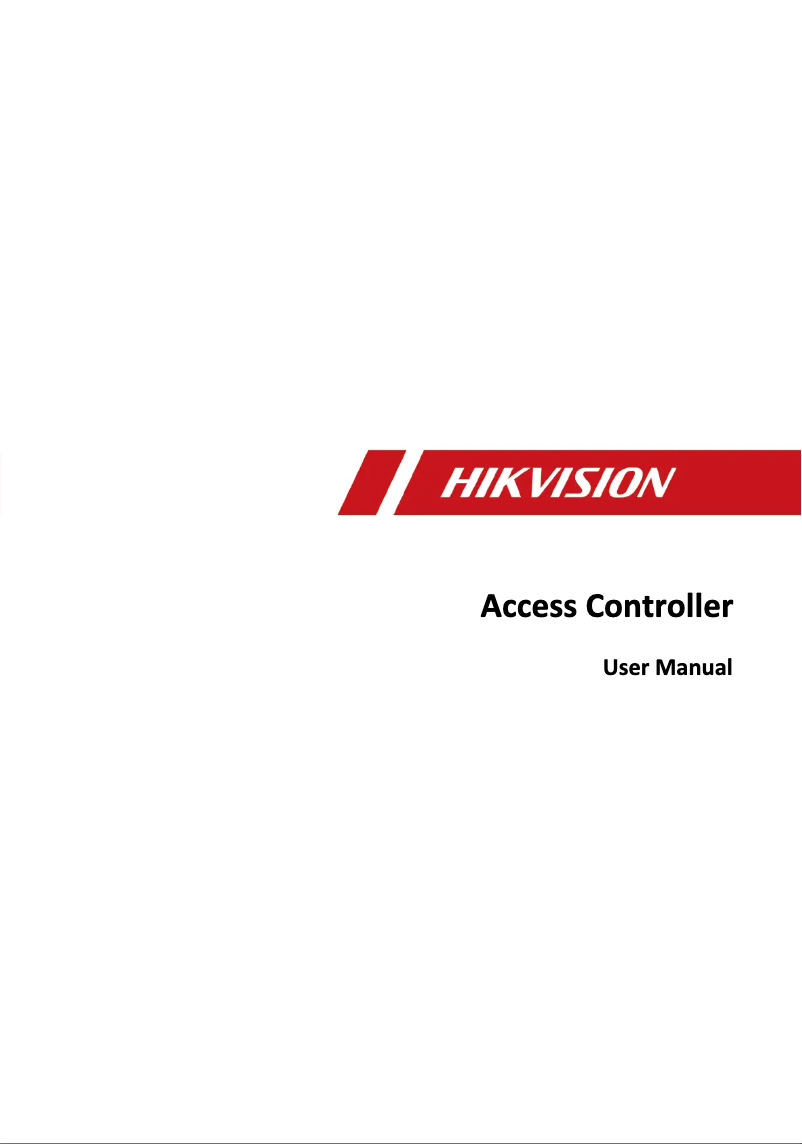 Page 1 de la notice Manuel utilisateur Hikvision DS-K2601-G