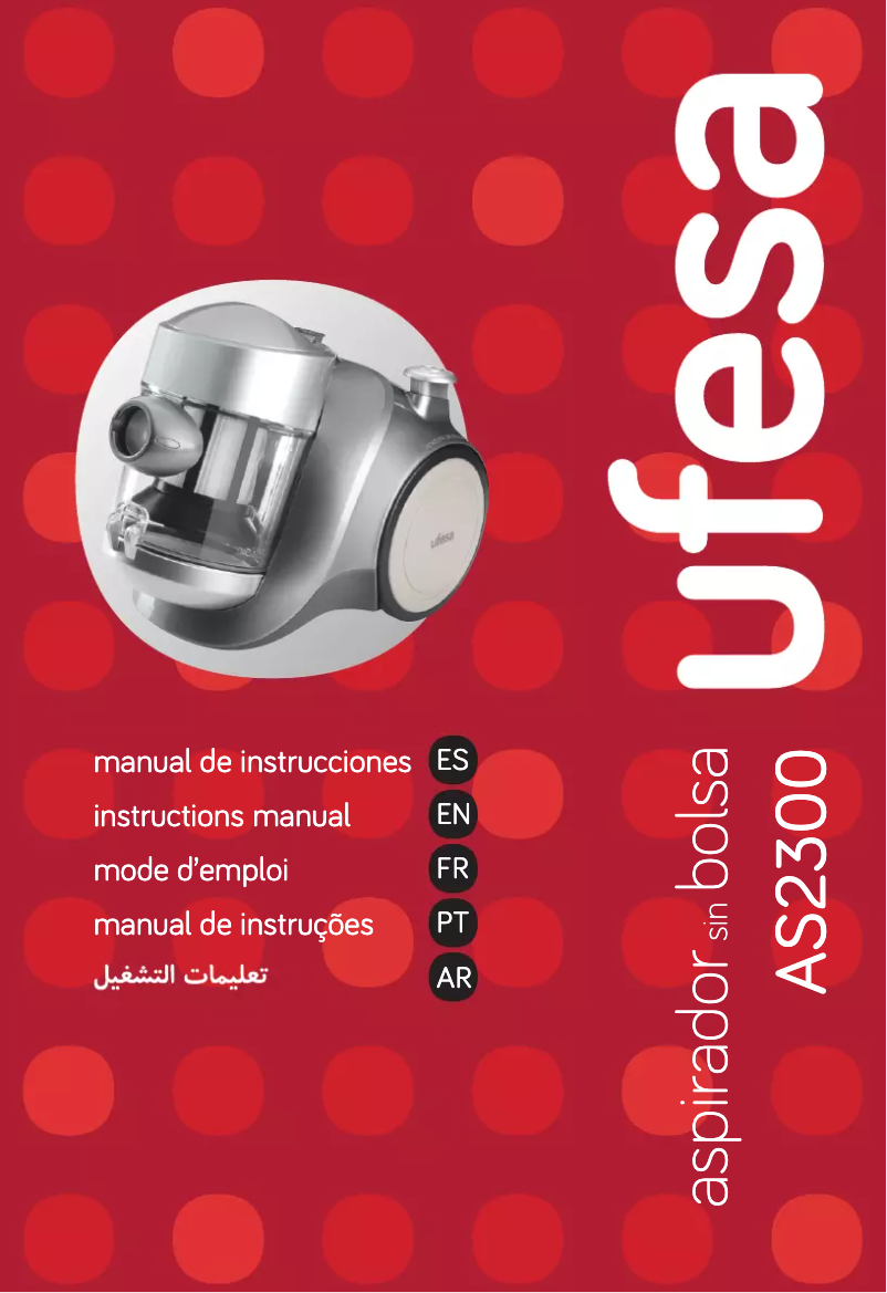 Page 1 de la notice Manuel utilisateur Ufesa AS2300