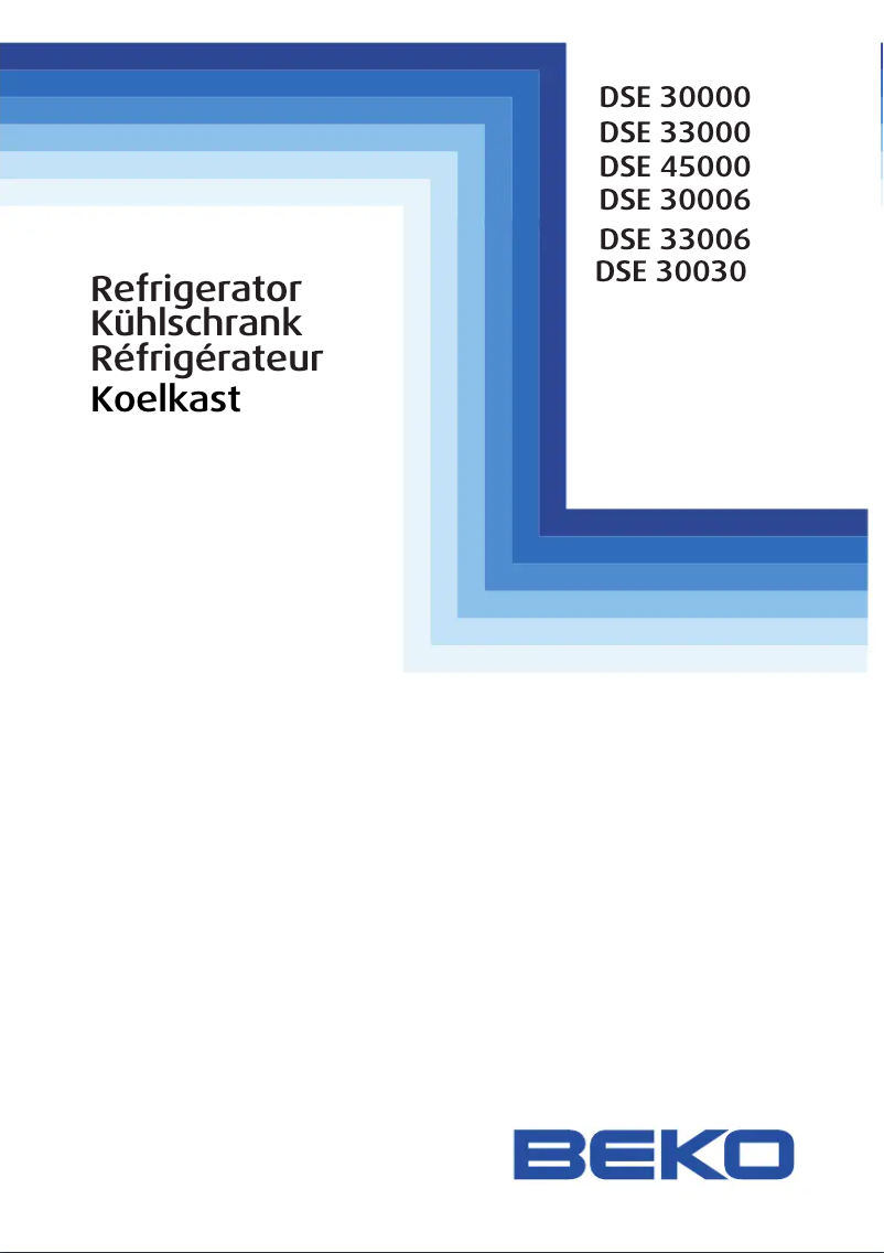 Page n°1 - Manuel utilisateur Beko DSE 30030