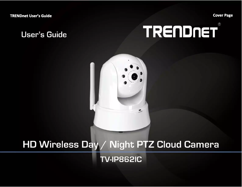 Page 1 de la notice Manuel utilisateur TRENDnet TV-IP862IC