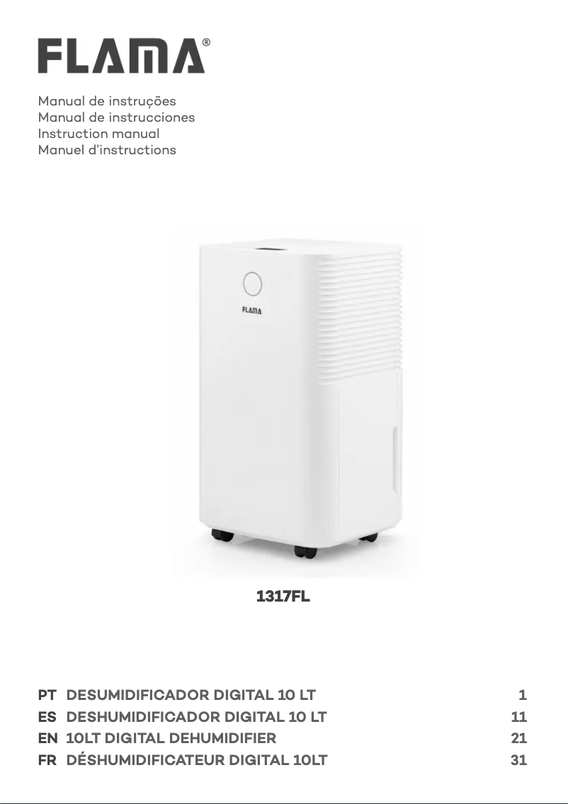 Image de la première page du manuel de l'appareil 1317FL