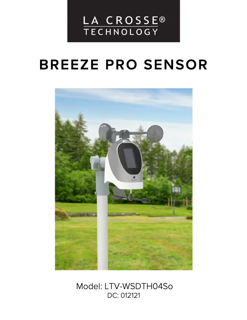 Page 1 de la notice Manuel utilisateur La Crosse Technology LTV-WSDTH04SO