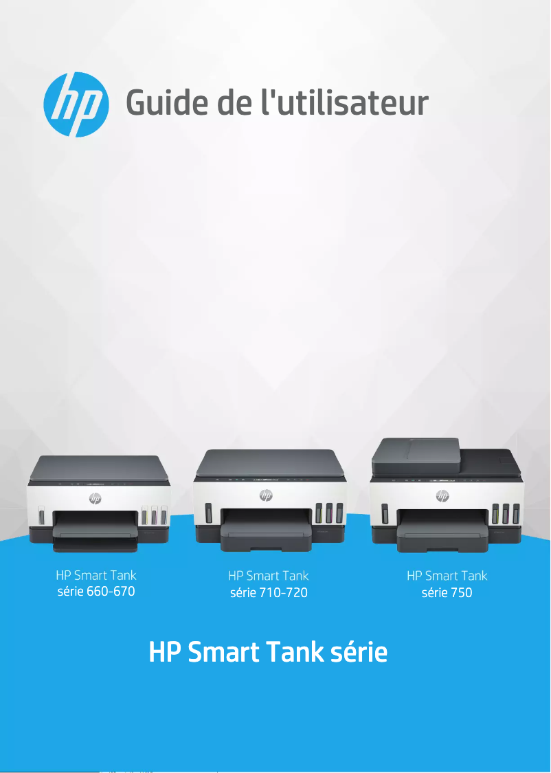 Page 1 de la notice Manuel utilisateur HP Smart Tank 720