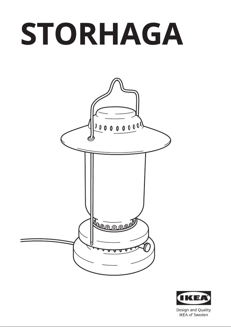 Page 1 de la notice Manuel utilisateur Ikea STORHAGA 404.327.33