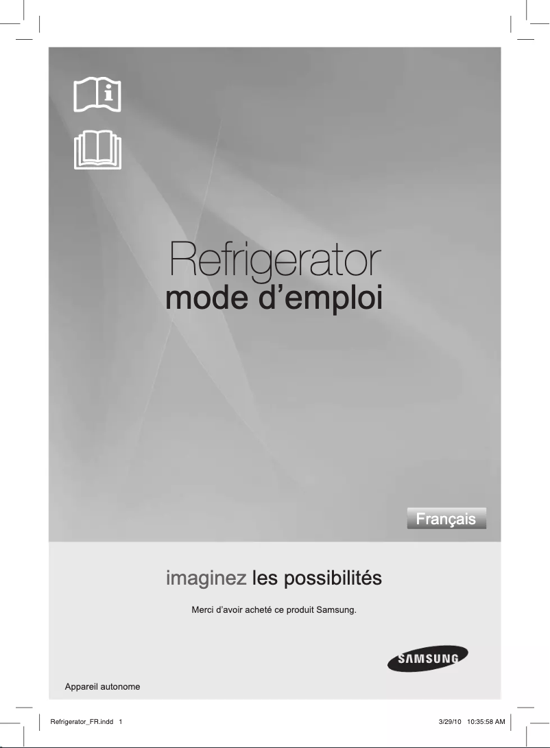 Page n°1 - Manuel utilisateur Samsung RT41KSSW