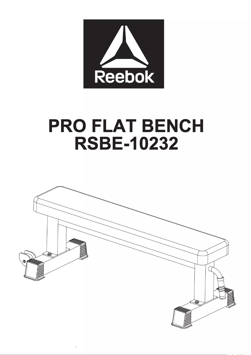 Image de la première page du manuel de l'appareil Pro Flat Bench RSBE-10232