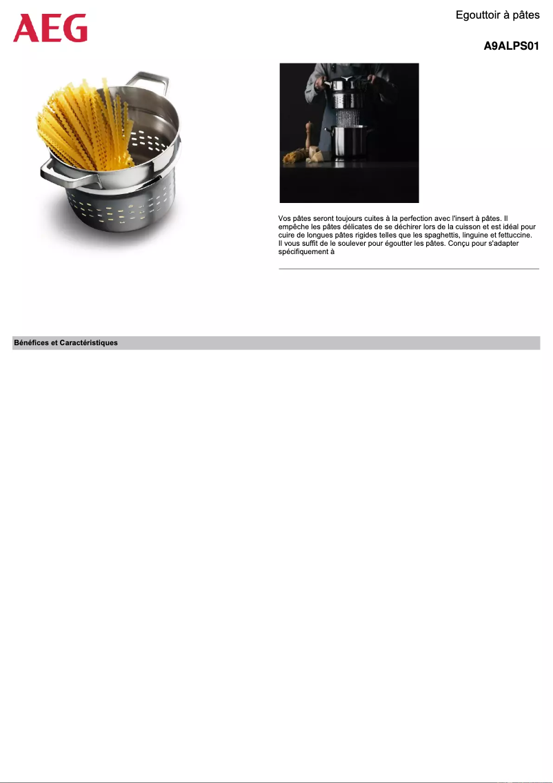 Image de la première page du manuel de l'appareil A9ALPS01