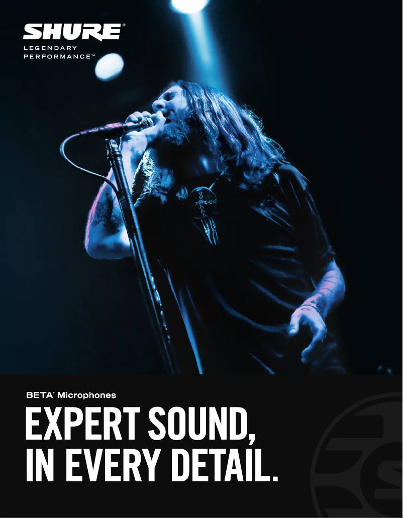 Page n°1 - Brochure Shure BETA 87A