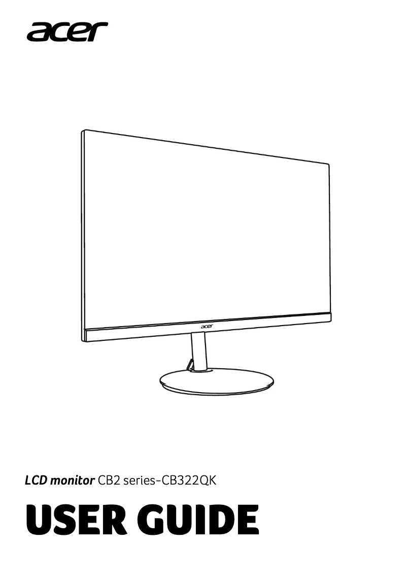 Página 1 del manual Guía de inicio rápido Acer CB322QK