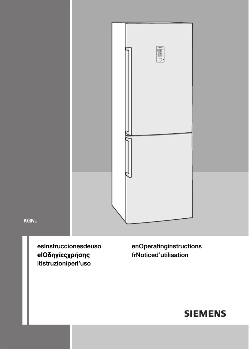 Page 1 de la notice Manuel utilisateur Siemens KG 49NP94