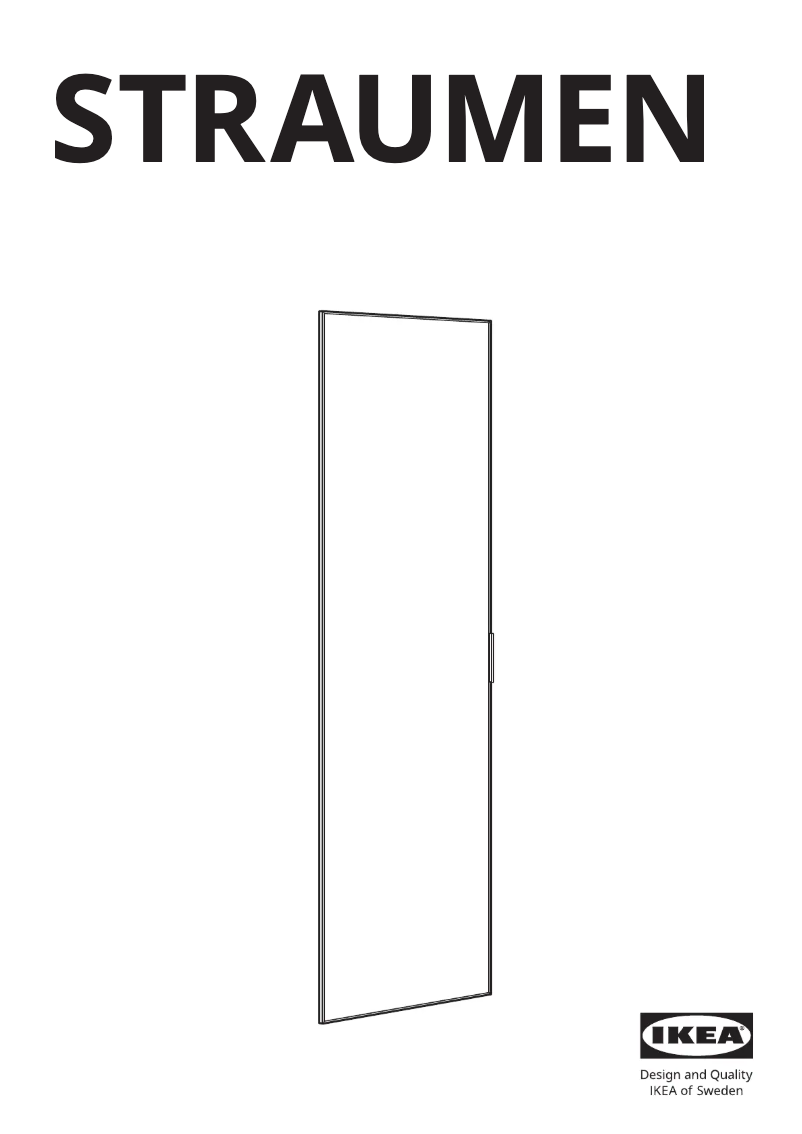 Página 1 del manual Manual de usuario Ikea STRAUMEN 704.978.22