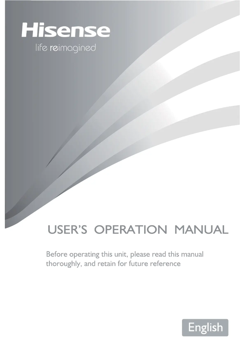 Page 1 de la notice Manuel utilisateur Hisense RQ758N4SGIE