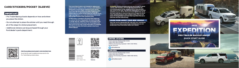 Image de la première page du manuel de l'appareil Expedition (2022)