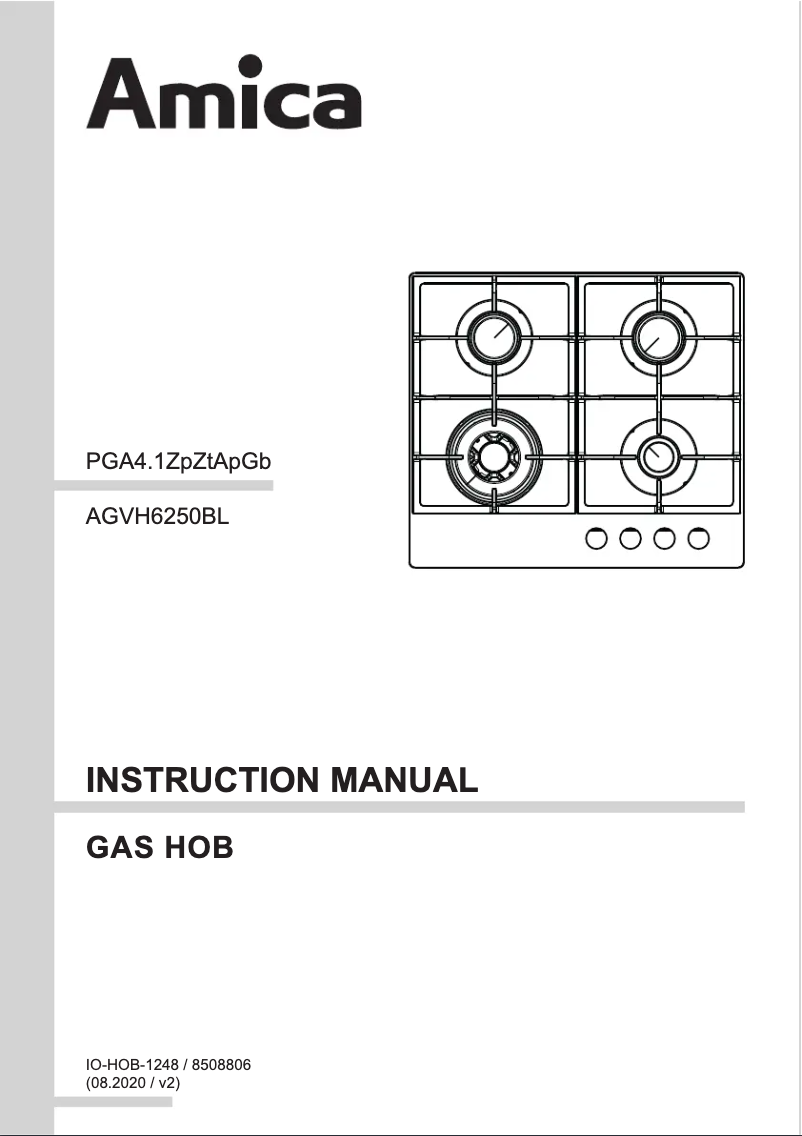 Página 1 del manual Manual de usuario Amica AGVH6250BL