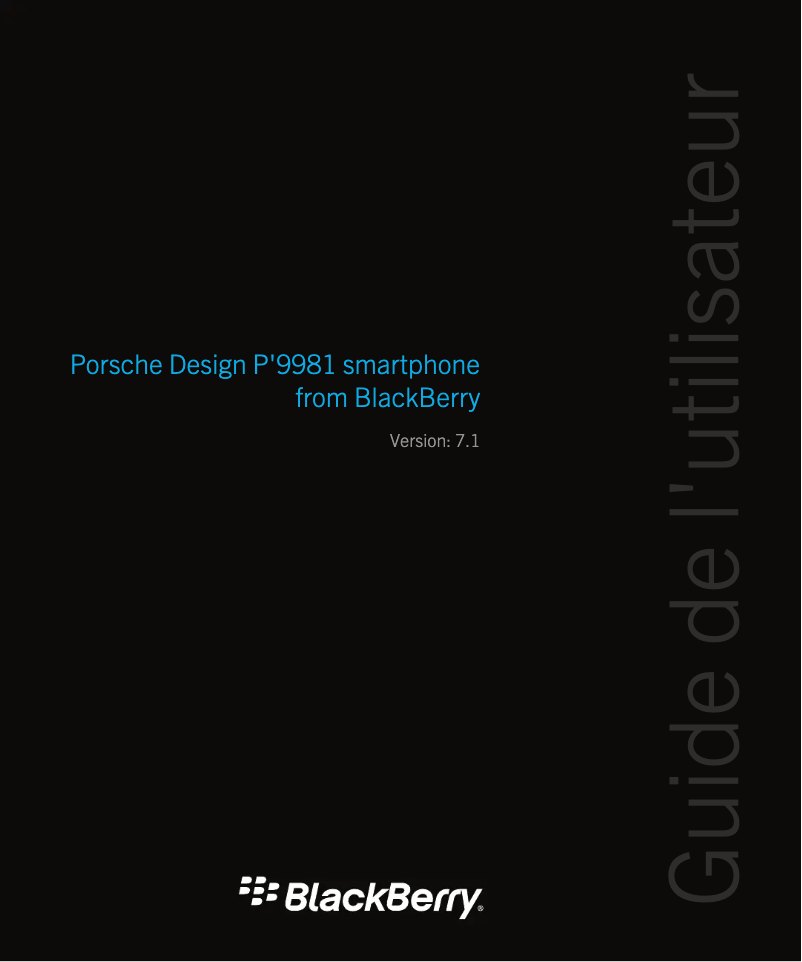 Image de la première page du manuel de l'appareil Porsche Design P9981