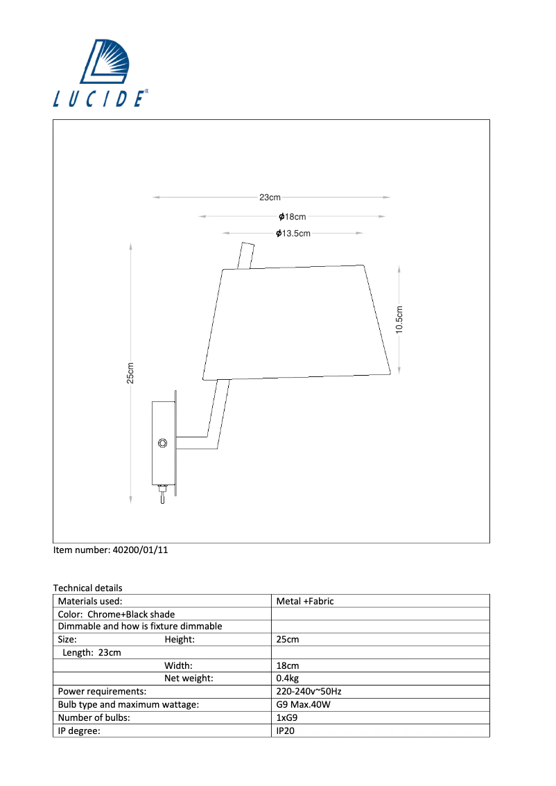 Image de la première page du manuel de l'appareil Saxen 40200/01/11