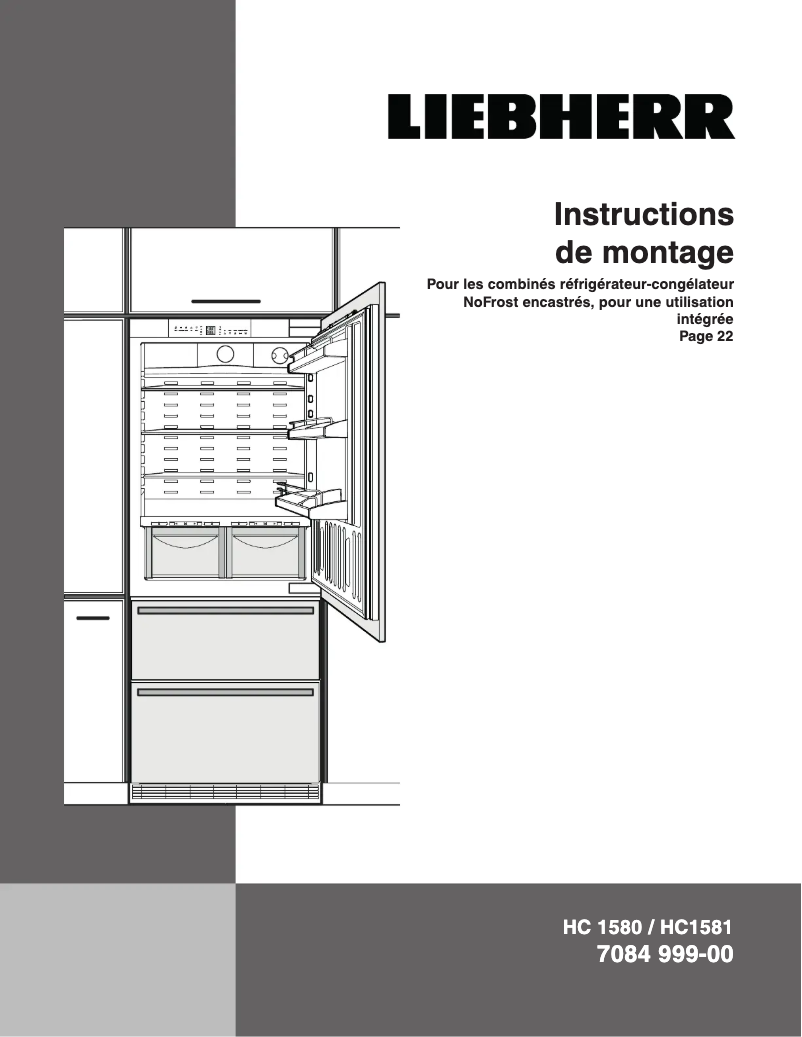 Page n°1 - Guide d'installation Liebherr HC1581