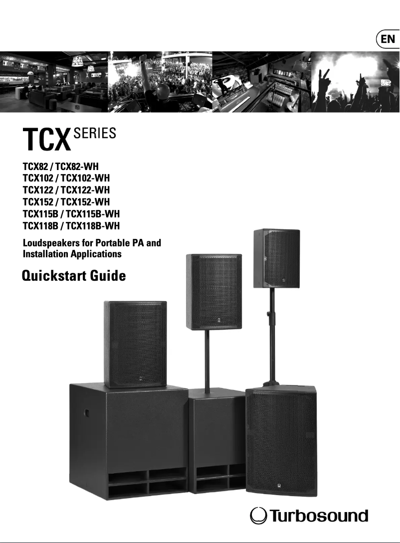 Page n°1 - Guide de démarrage rapide Turbosound TCX118B