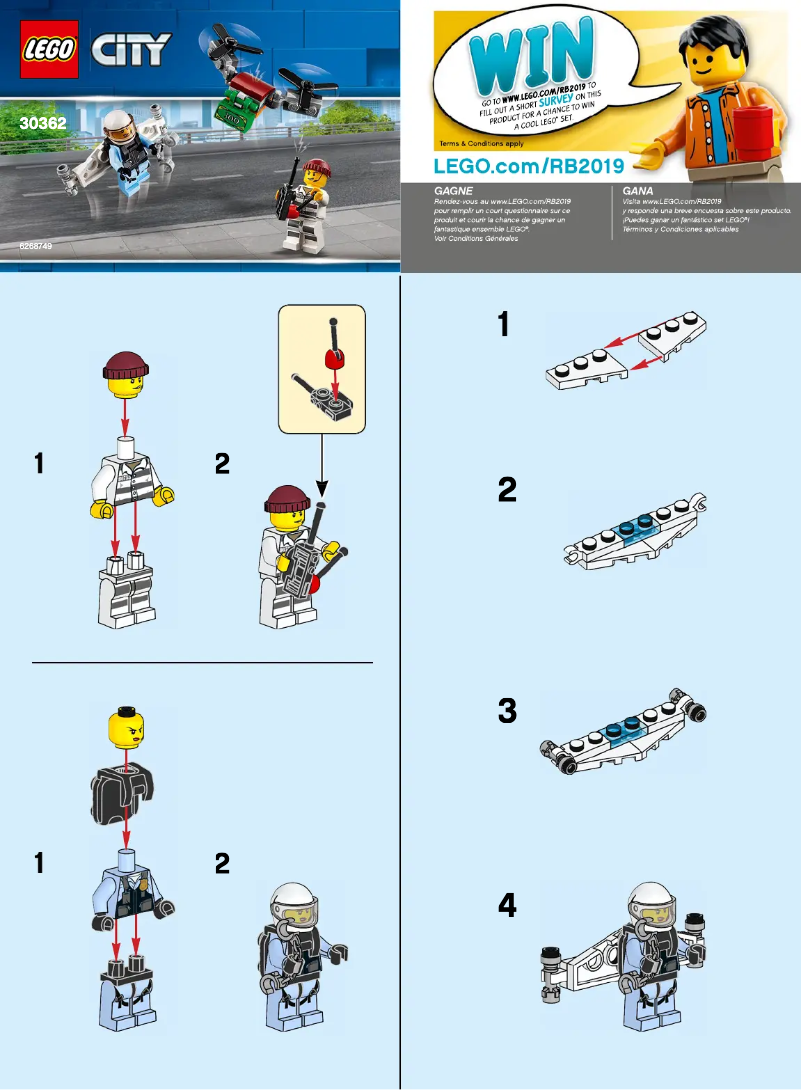 Page 1 de la notice Manuel utilisateur Lego City 30362