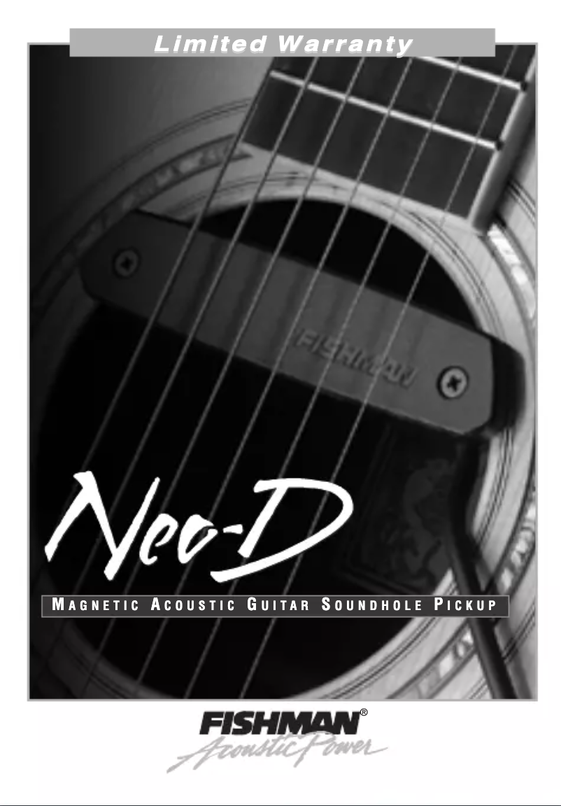 Page n°1 - Manuel utilisateur Fishman Neo-D