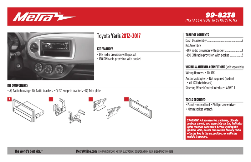Image de la première page du manuel de l'appareil 99-8238