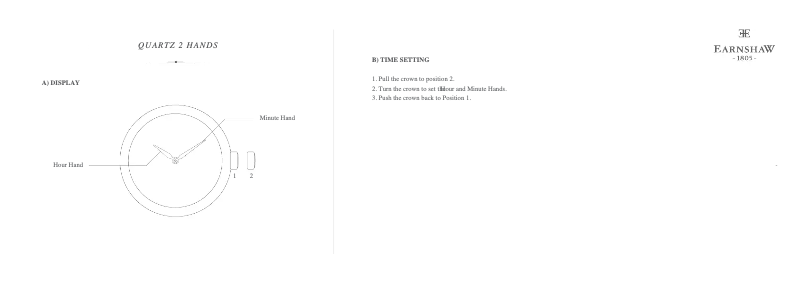 Page 1 de la notice Manuel utilisateur Earnshaw Charlotte ES-8067-01