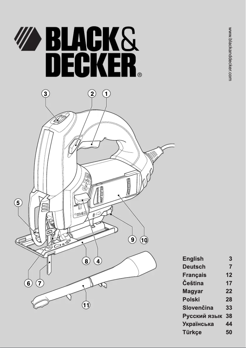 Page 1 de la notice Manuel utilisateur Black & Decker KS999EK