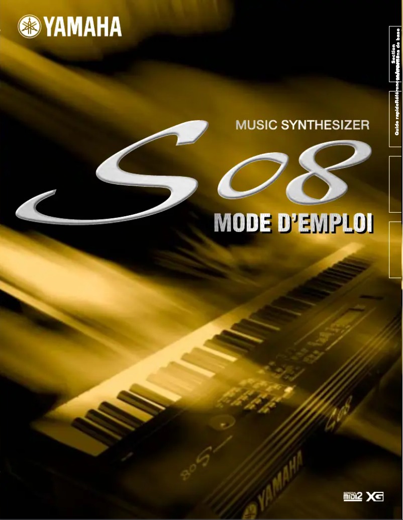 Image de la première page du manuel de l'appareil S08