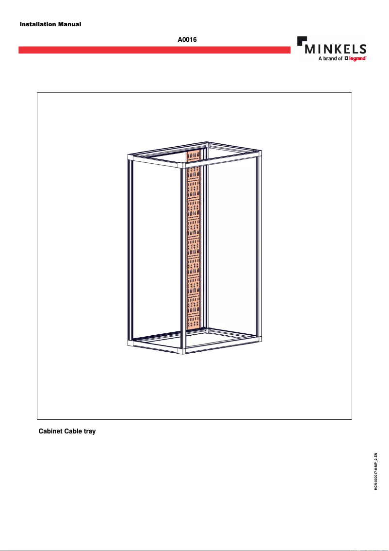 Page 1 of the manual User Manual Minkels A0017-000052-900-1