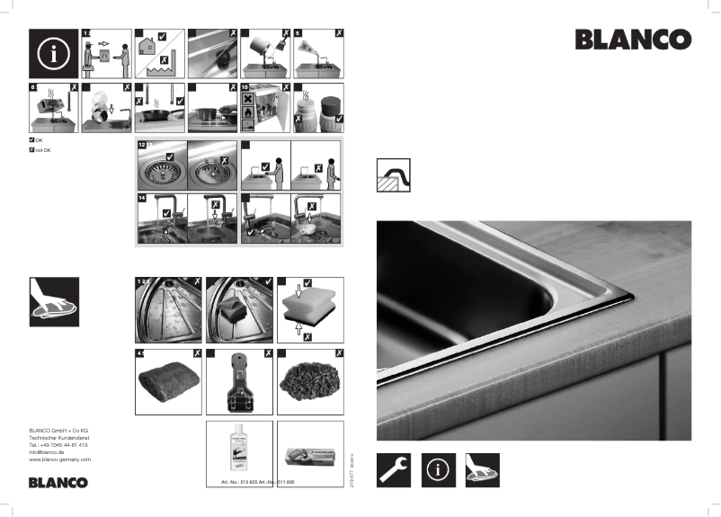 Page 1 de la notice Manuel utilisateur BLANCO PLUS 5 S