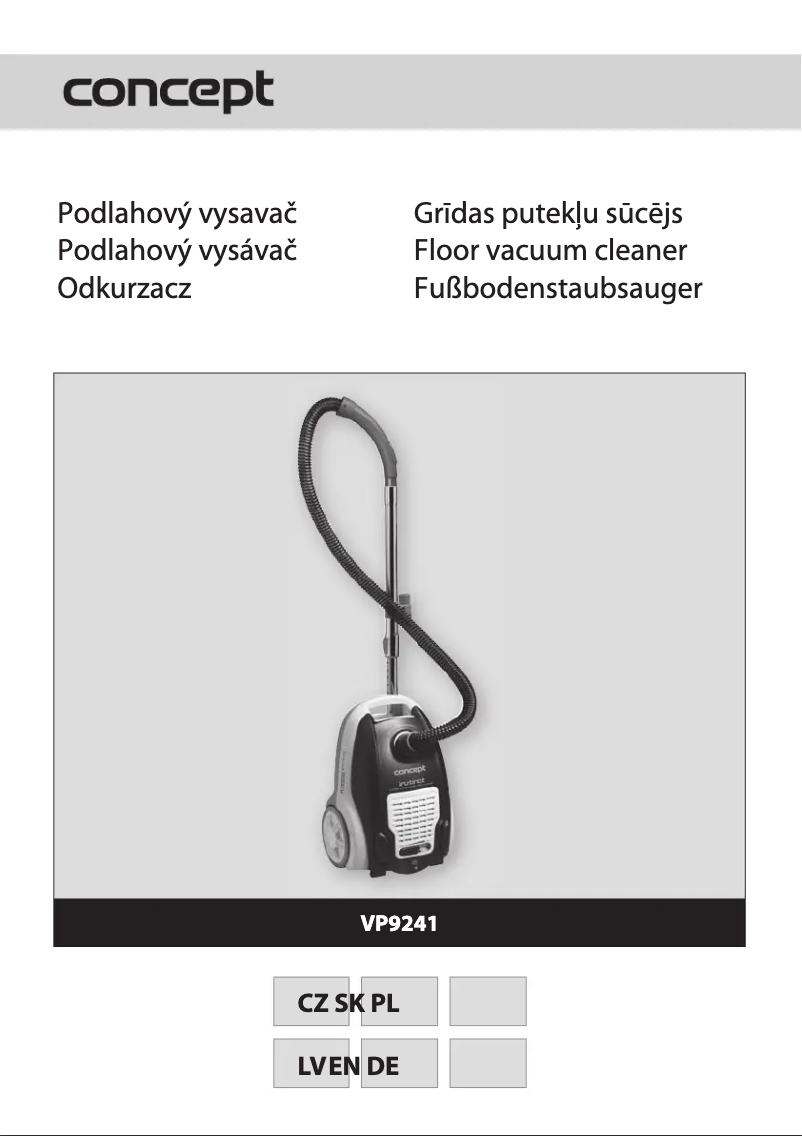 Page 1 de la notice Manuel utilisateur Concept VP-9241