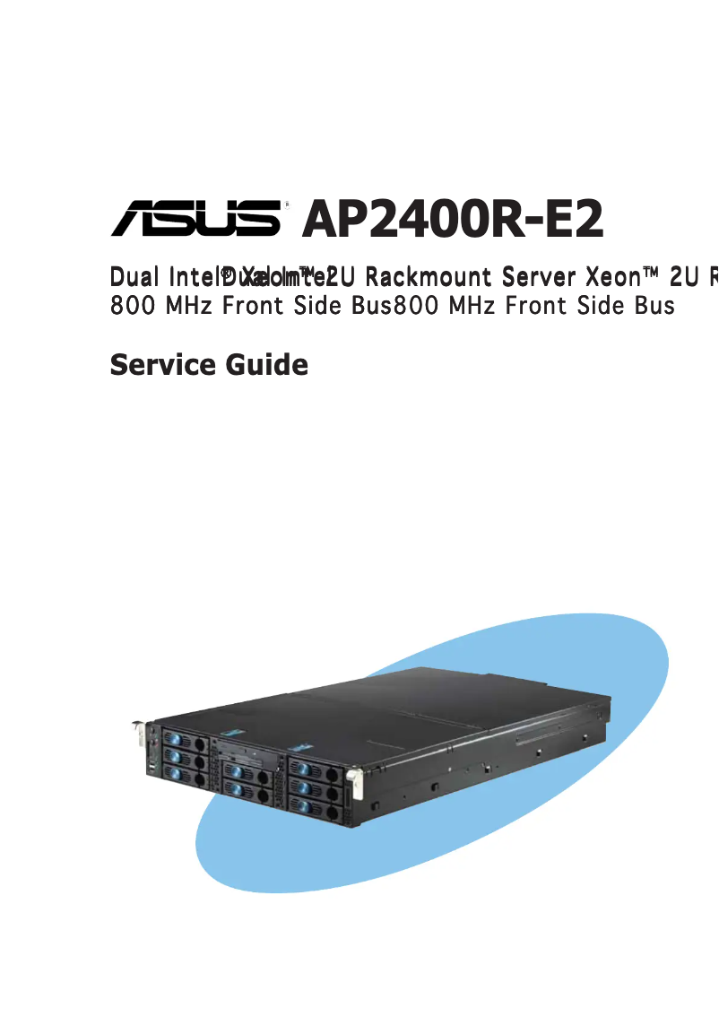 Page 1 de la notice Manuel utilisateur Asus AP2400R-E2