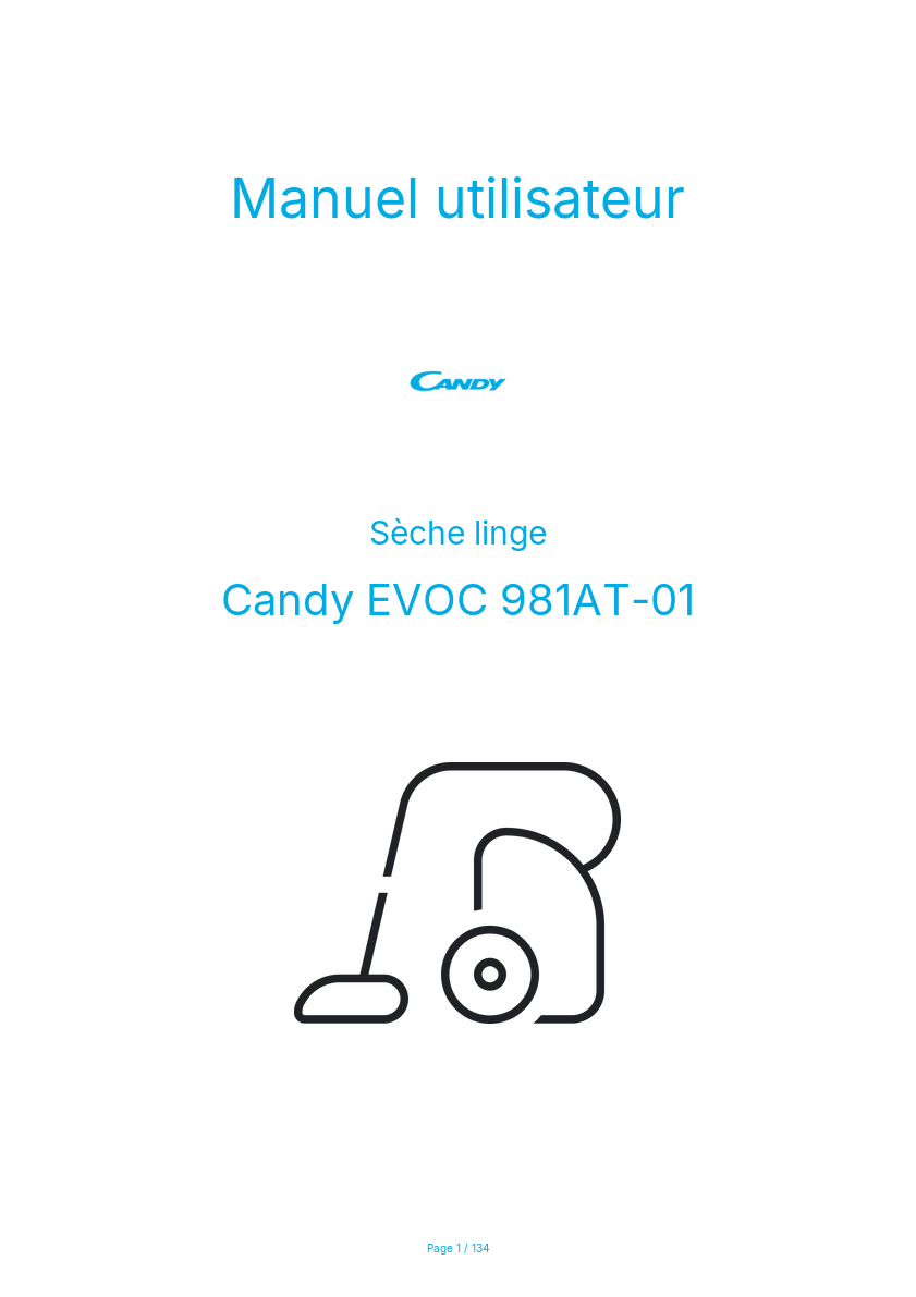 Image de la première page du manuel de l'appareil EVOC 981AT-01