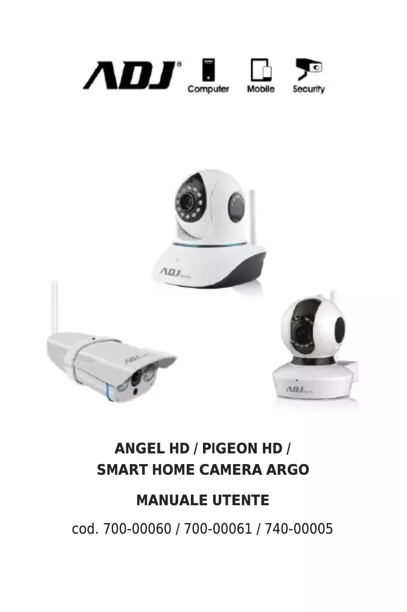 Image de la première page du manuel de l'appareil IP Pigeon HD