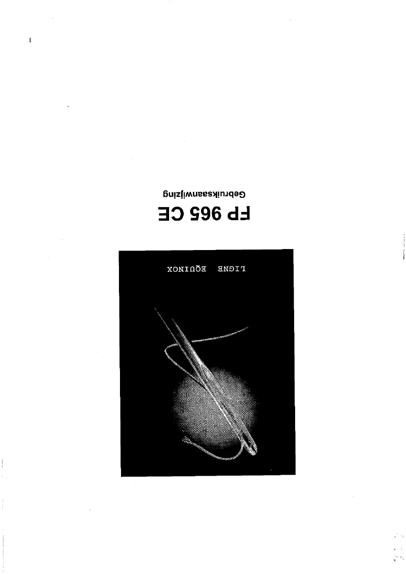 Image de la première page du manuel de l'appareil FP 965 CE