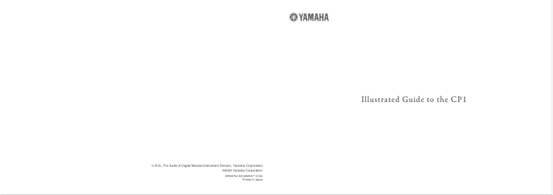 Page n°1 - Brochure Yamaha CP1