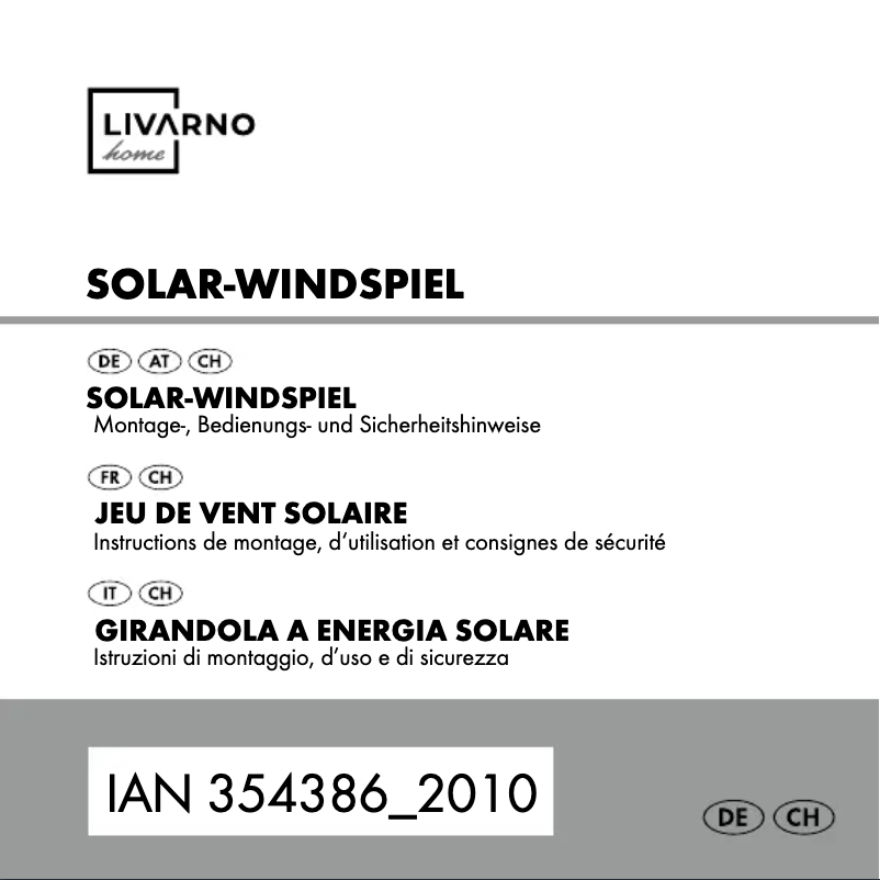 Image de la première page du manuel de l'appareil HG06075A