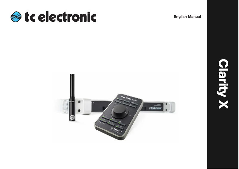 Page 1 de la notice Manuel utilisateur TC Electronic Clarity X