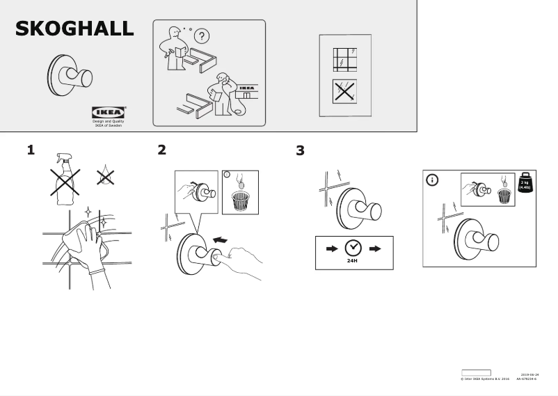 Imagen de la primera página del manual del dispositivo SKOGHALL 605.792.29