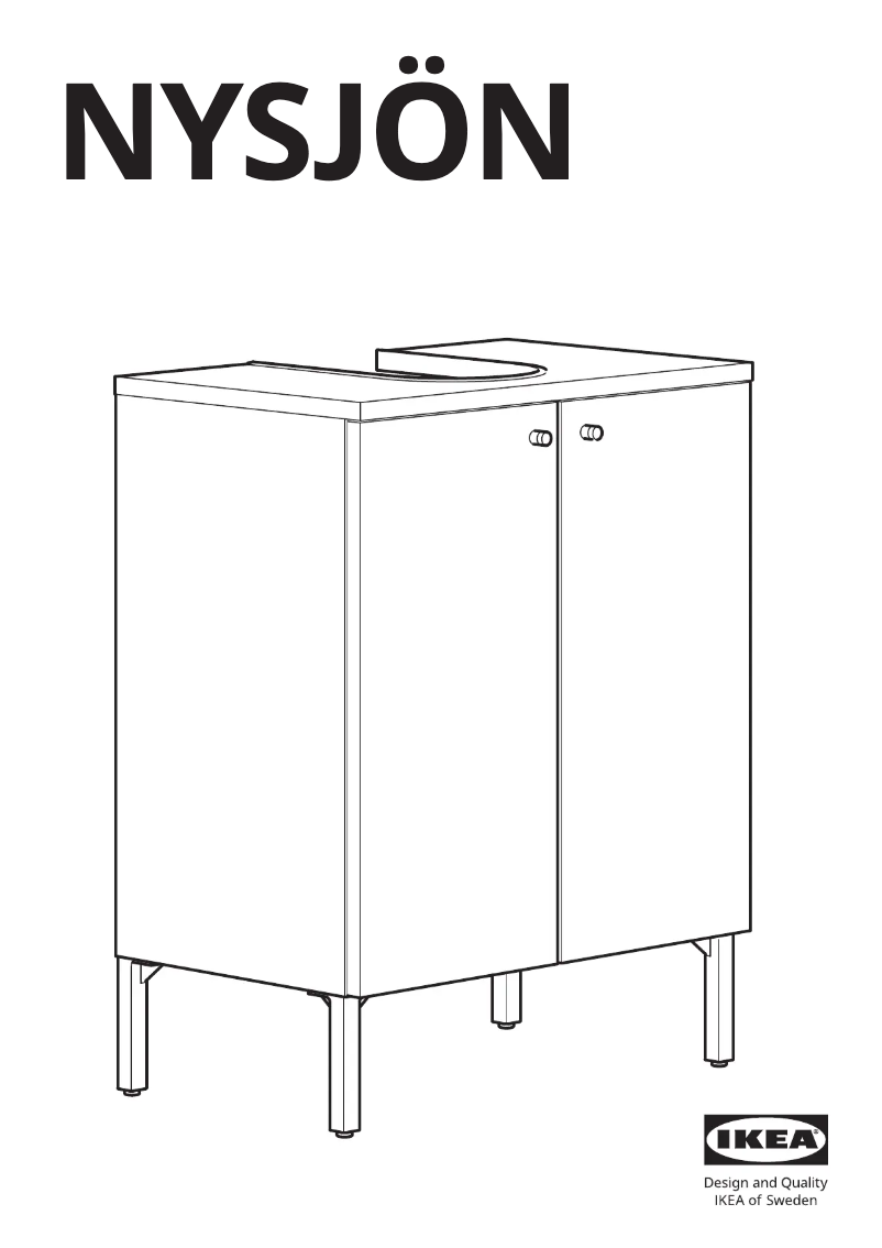 Imagen de la primera página del manual del dispositivo NYSJÖN 504.708.14