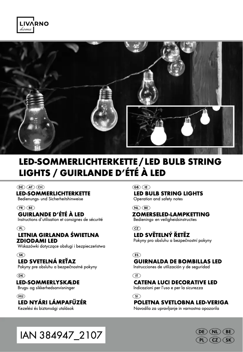 Page 1 de la notice Manuel utilisateur Livarno Lux HG06008A