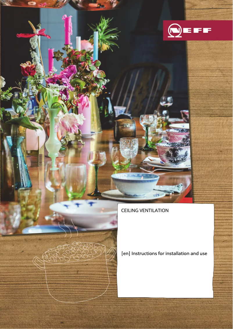 Page 1 de la notice Guide d'installation Neff I95CAQ6W0B